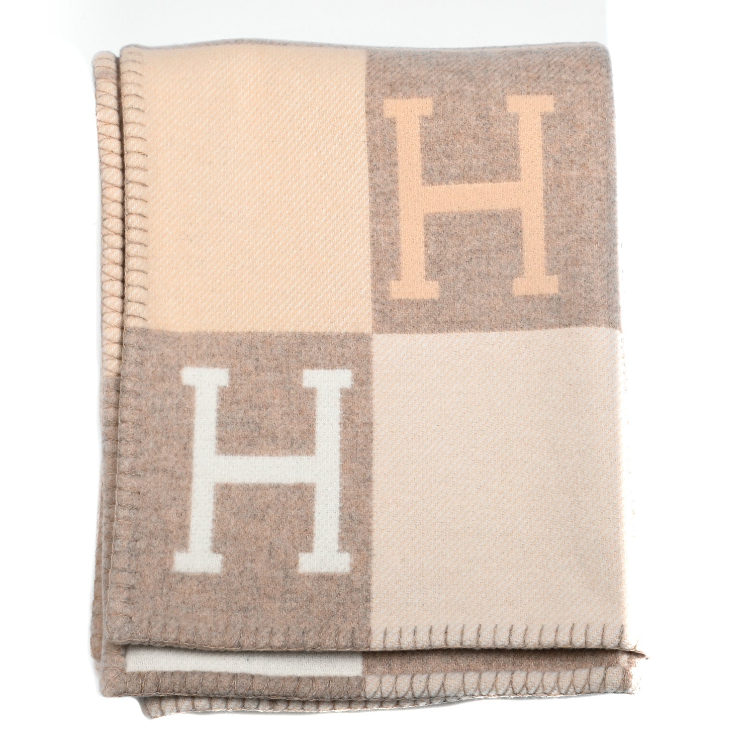 Hermes Wool Cashmere Avalon III Blanket Coco Camomille 1 of 3