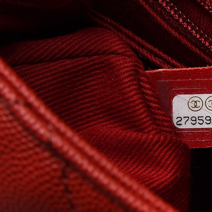 Chanel Caviar Quilted Mini Coco Handle Flap Dark Red 8 of 10