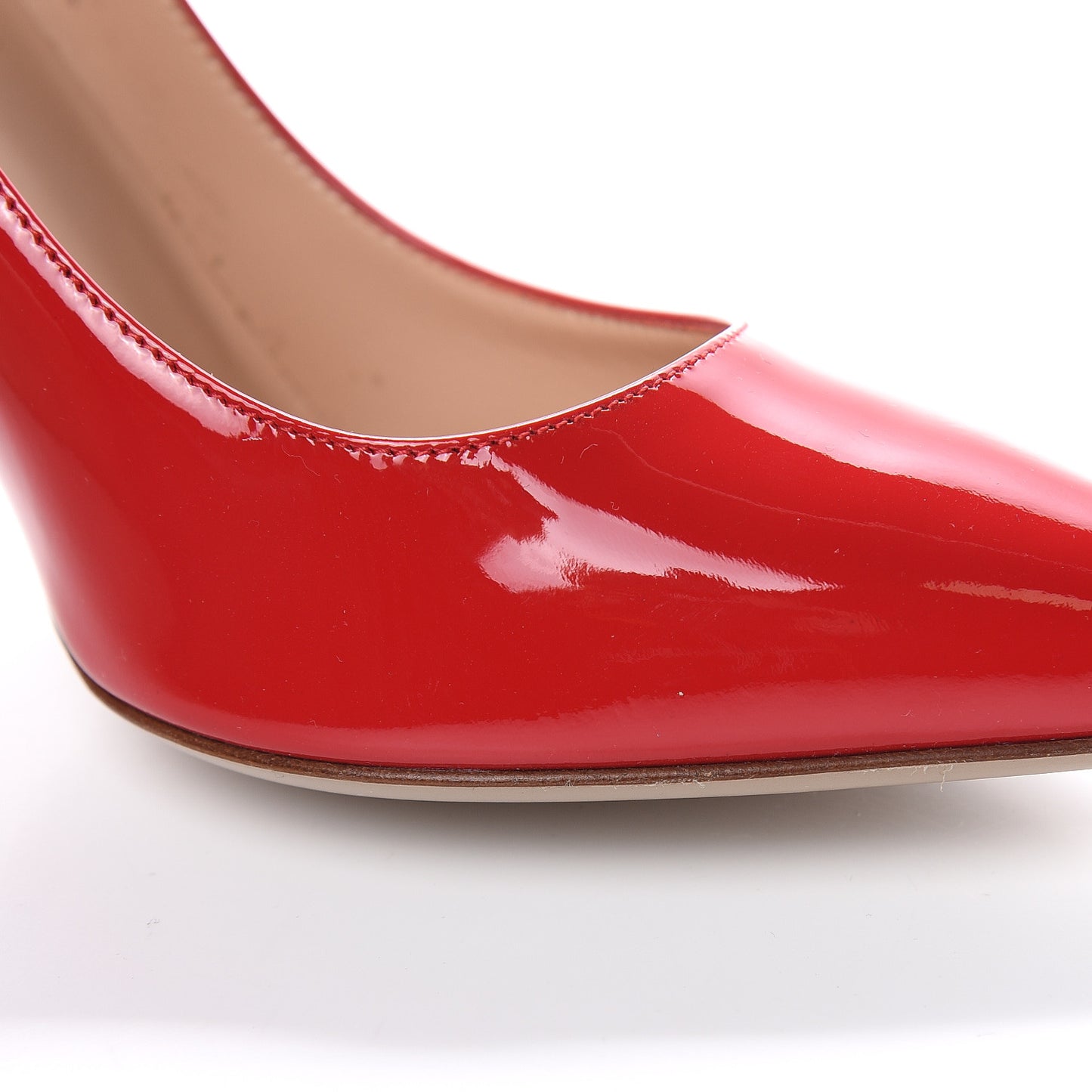 Patent Rockstud New Plain 100mm Pumps 38 Rosso Valentino