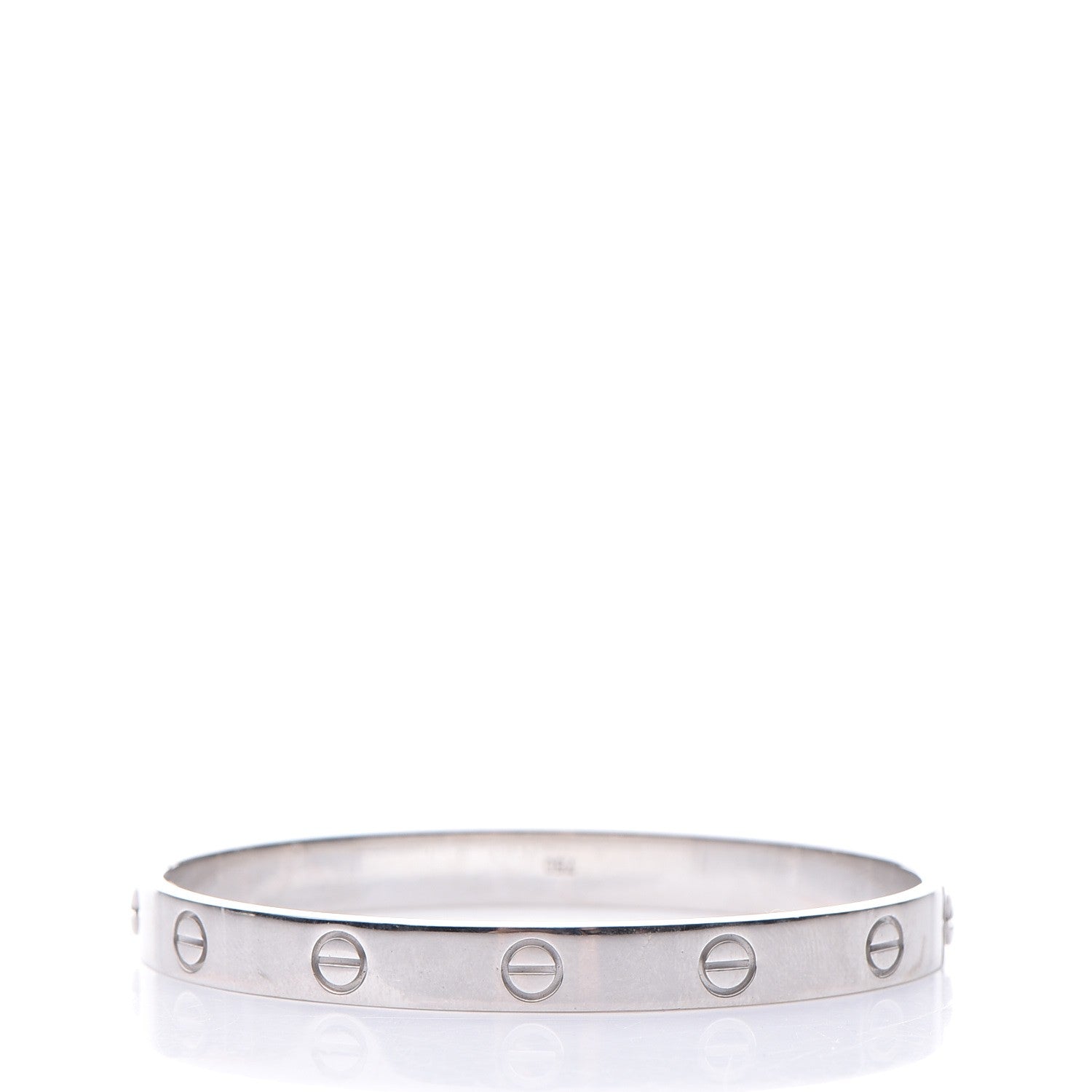 Cartier 18K White Gold LOVE Bracelet 17 3 of 10