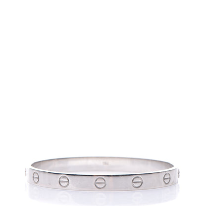 Cartier 18K White Gold LOVE Bracelet 17 3 of 10