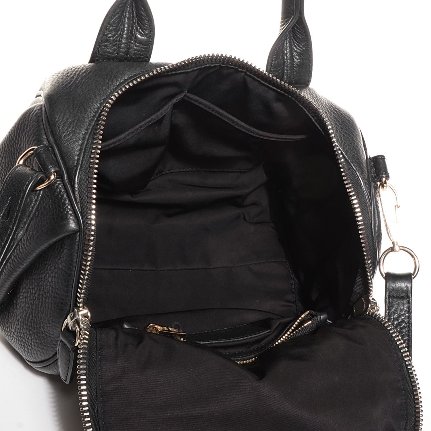 Alexander Wang Pebbled Lambskin Rockie Black Silver Hardware 6 of 9