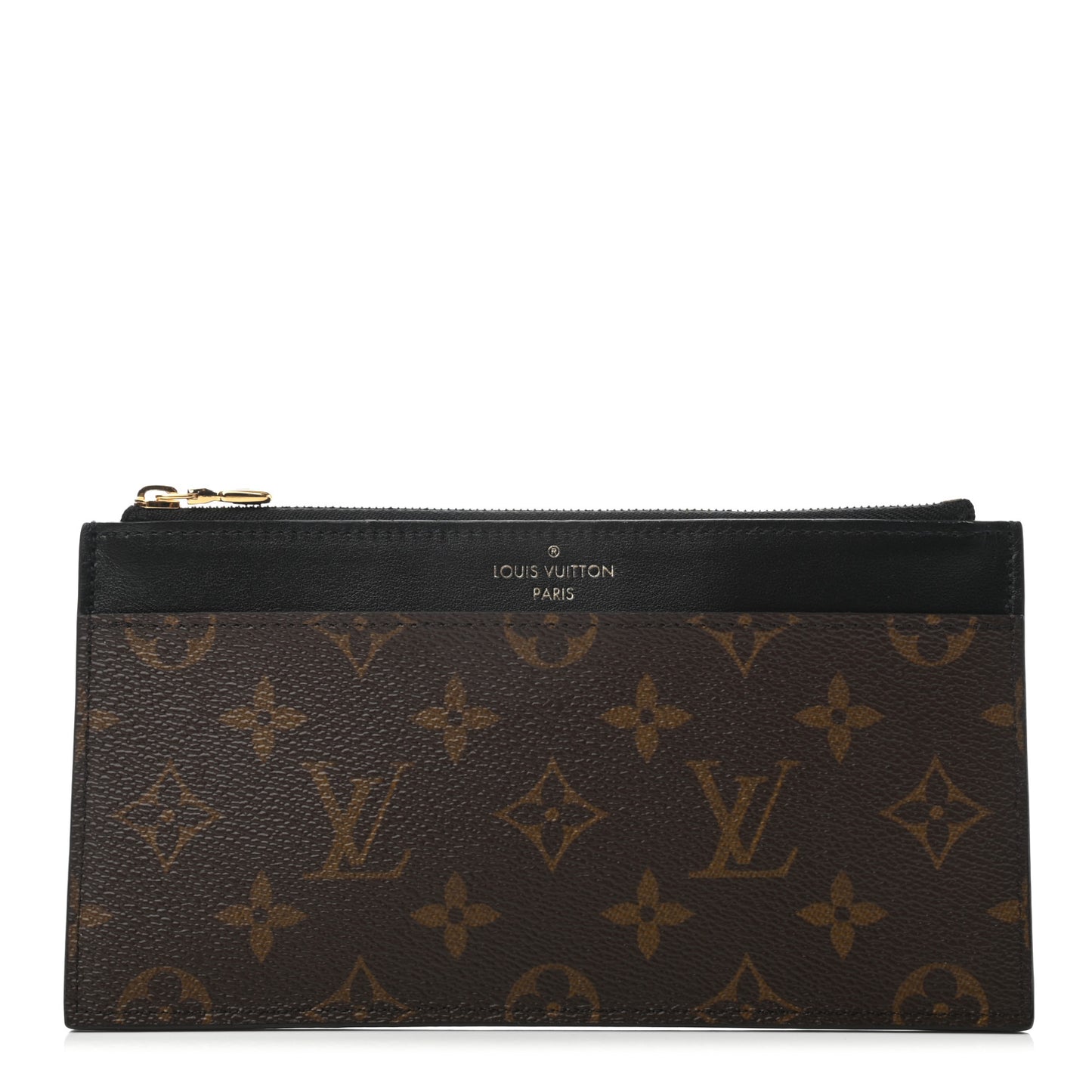 Monogram Slim Purse Black
