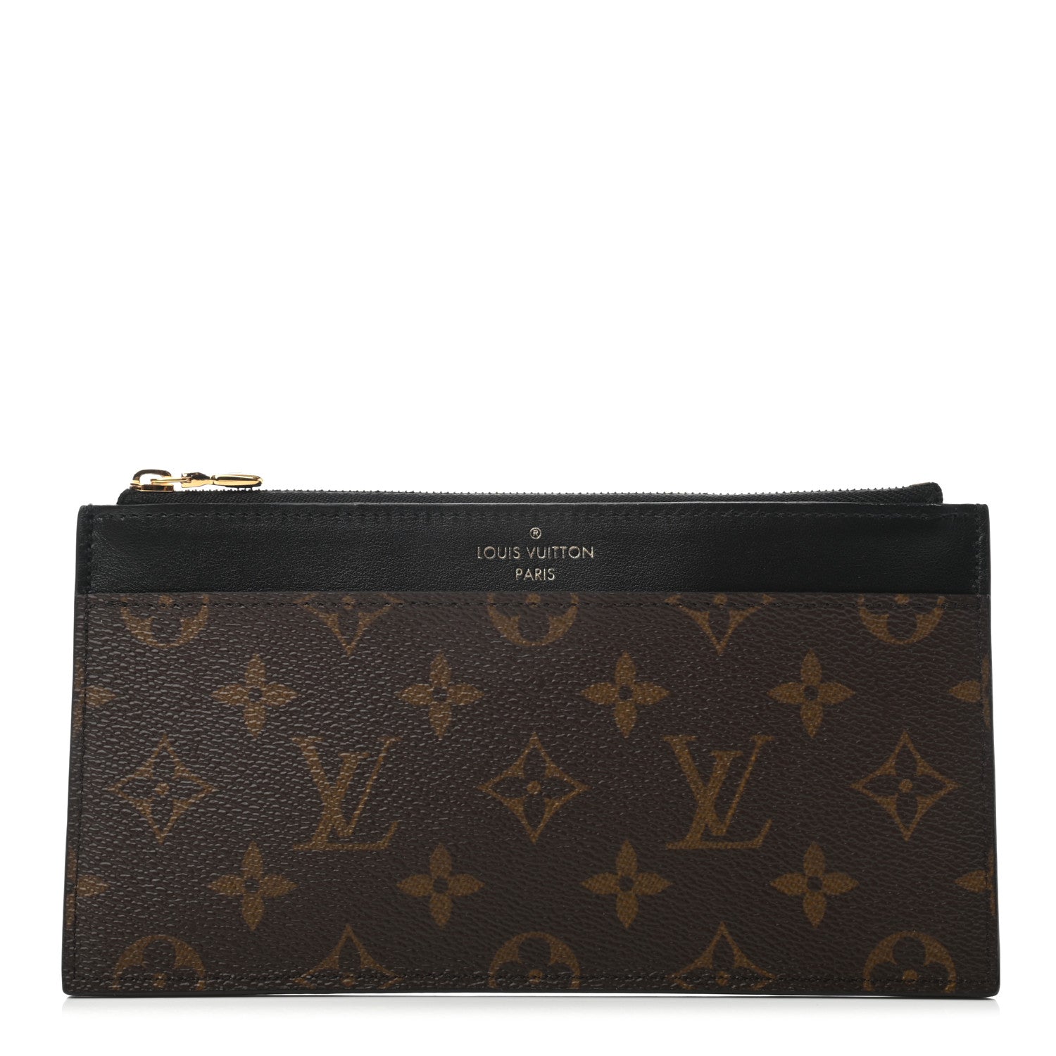 Louis Vuitton Monogram Slim Purse Black 1 of 7