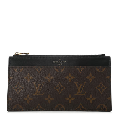 Louis Vuitton Monogram Slim Purse Black 1 of 7