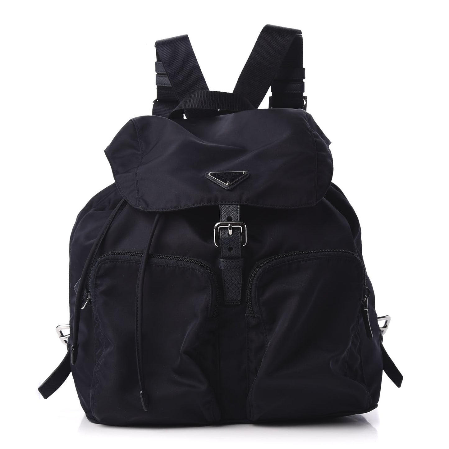 Nylon Vela Large Backpack Bluette