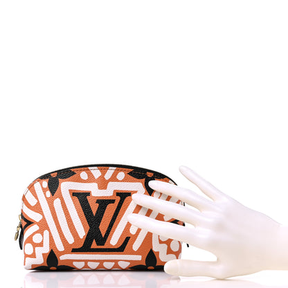 Louis Vuitton Monogram Giant Crafty Cosmetic Pouch Crème Caramel 4 of 10