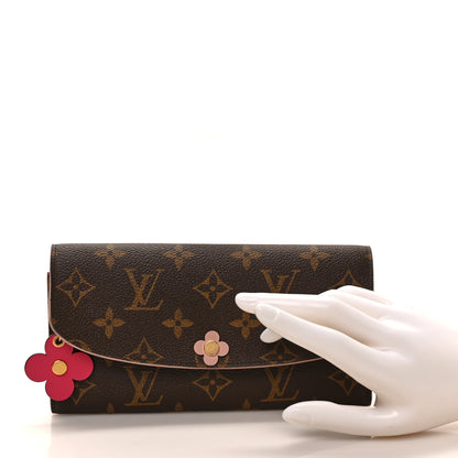 Louis Vuitton Monogram Bloom Flower Emilie Wallet 2 of 6