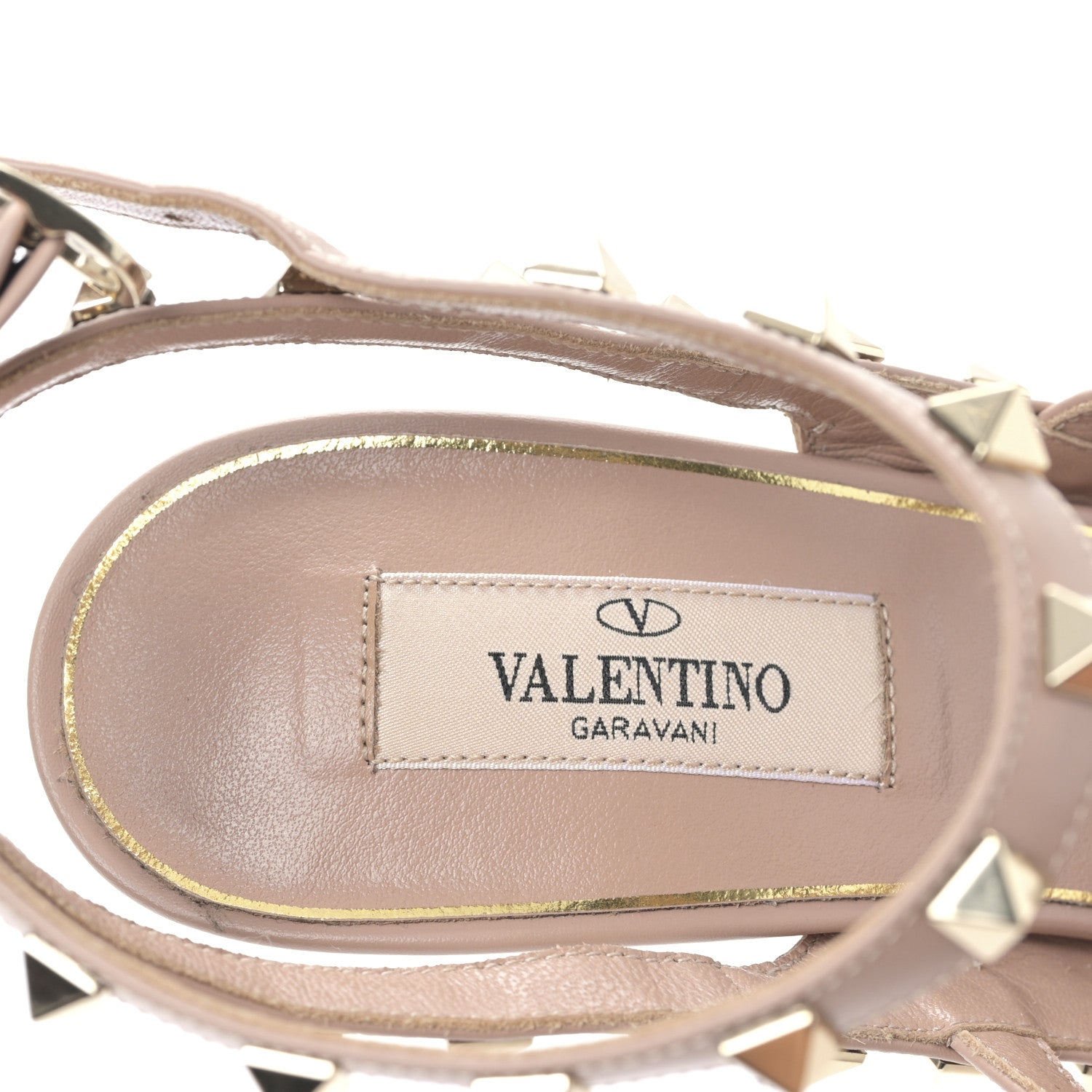 Valentino Garavani Calfskin Nappa Boudoir Rockstud Ankle Strap 100mm Pumps 39 Rose Cannelle 7 of 8