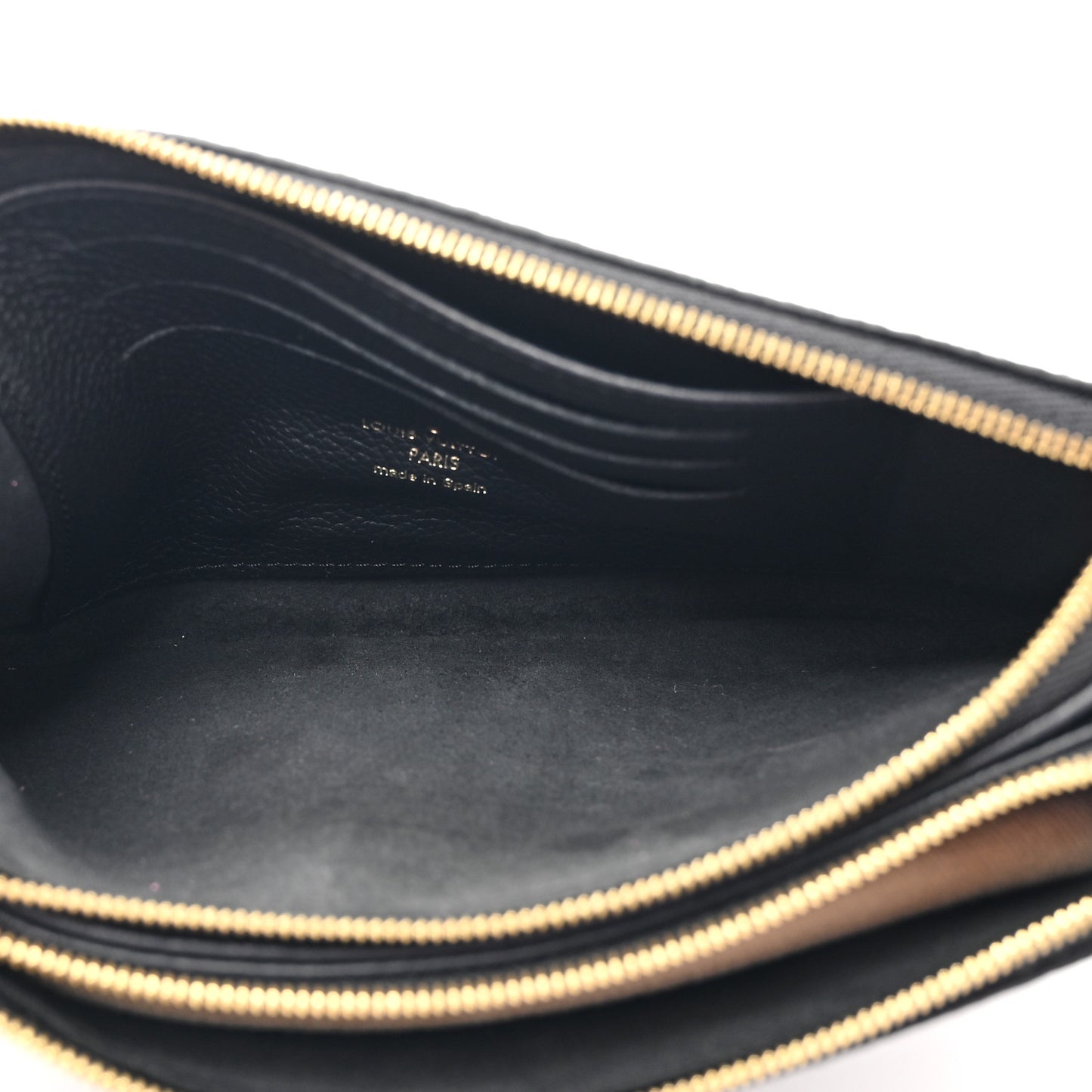 Empreinte Double Zip Pochette Black