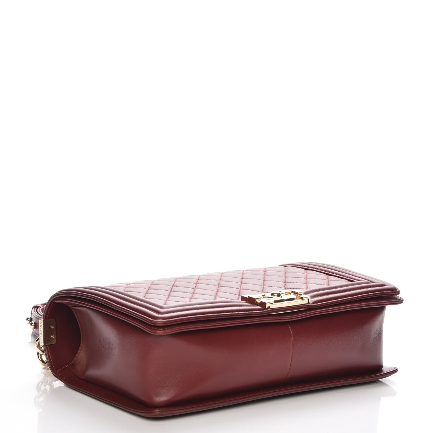 Chanel Lambskin Quilted New Medium Boy Flap Dark Red 4 of 7