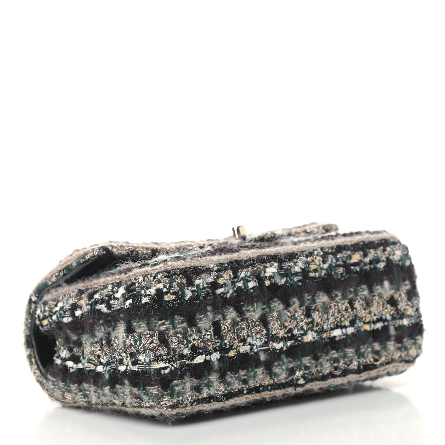 Chanel Tweed Braid Mini Flap Blue Multicolor 4 of 10