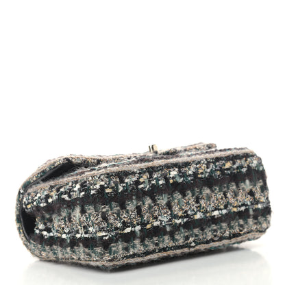Chanel Tweed Braid Mini Flap Blue Multicolor 4 of 10
