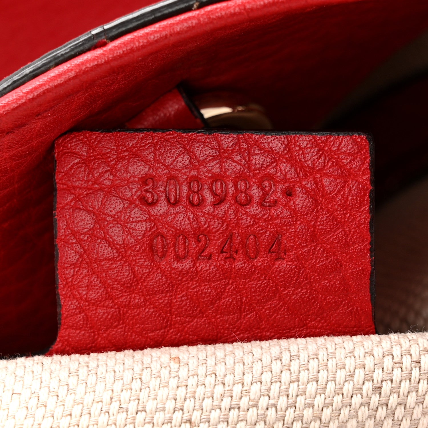 Gucci Pebbled Calfskin Medium Soho Chain Shoulder Bag Tabasco Red 7 of 10