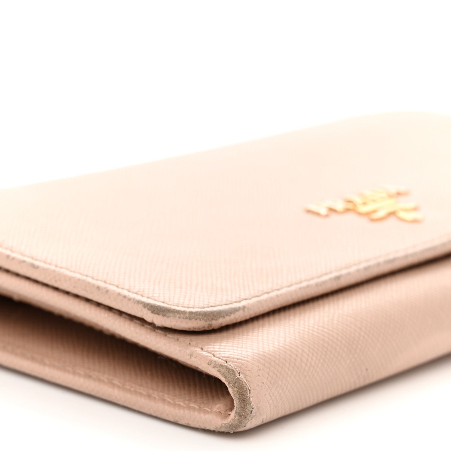 Prada Saffiano Metal Wristlet Wallet Cammeo 8 of 16