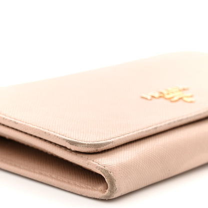 Prada Saffiano Metal Wristlet Wallet Cammeo 8 of 16