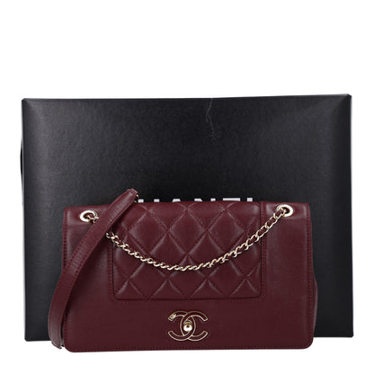 Chanel Sheepskin Quilted Vintage Mademoiselle Flap Burgundy 11 of 11