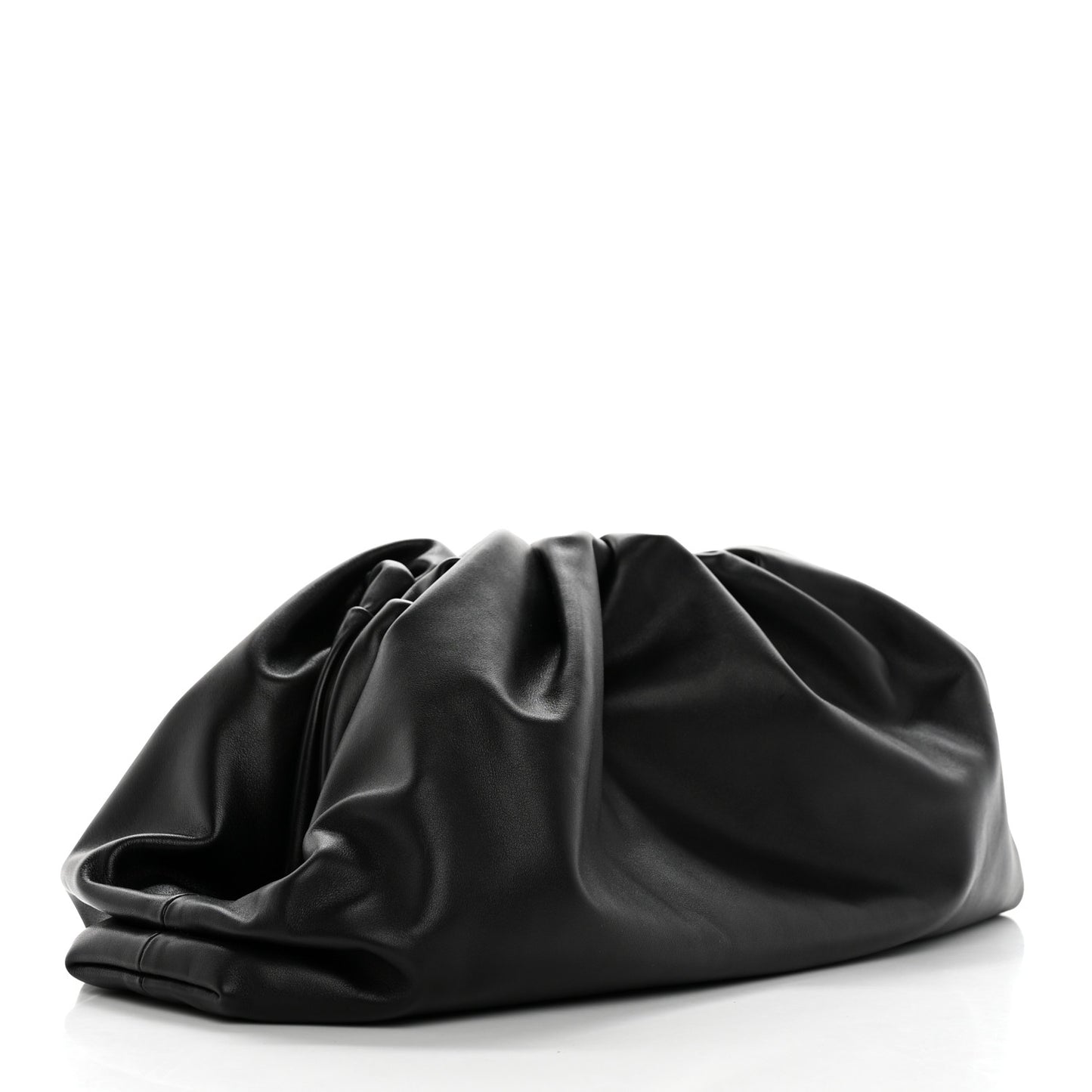 Smooth Butter Calf The Pouch Oversized Clutch Black
