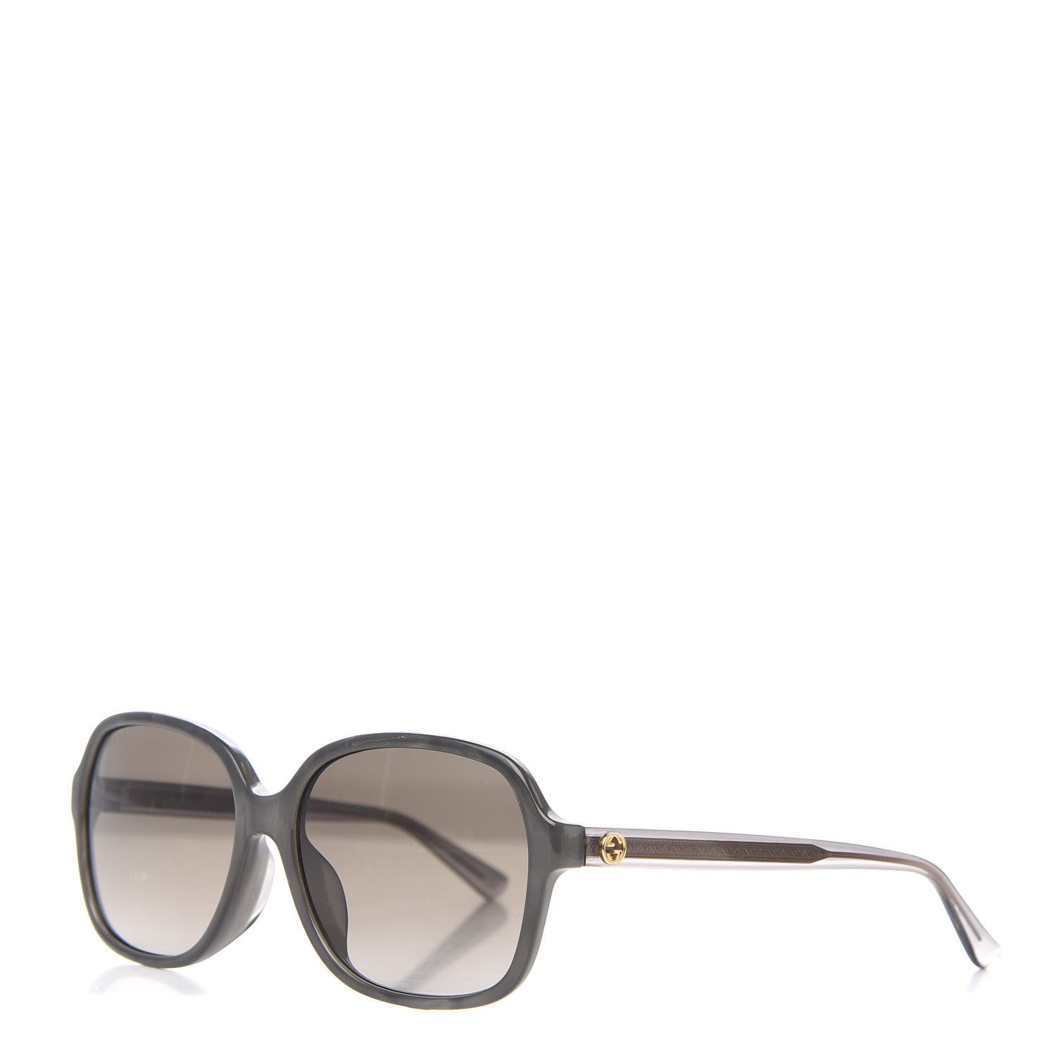 Gucci Acetate Square Frame Sunglasses GG 3834/F/S Grey Pearl 1 of 8