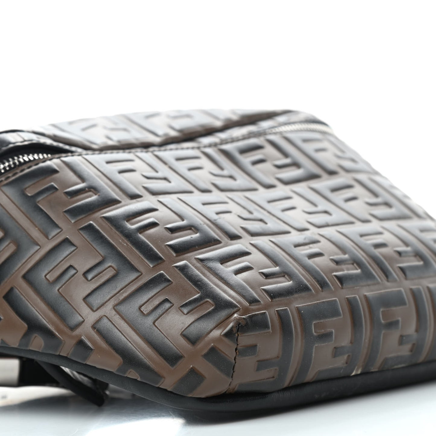Vitello Century Bi-Color FF 1974 Embossed Belt Bag Maya Black