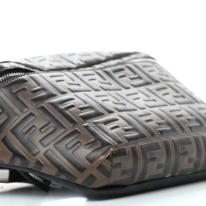 Fendi Vitello Century Bi-Color FF 1974 Embossed Belt Bag Maya Black 9 of 11