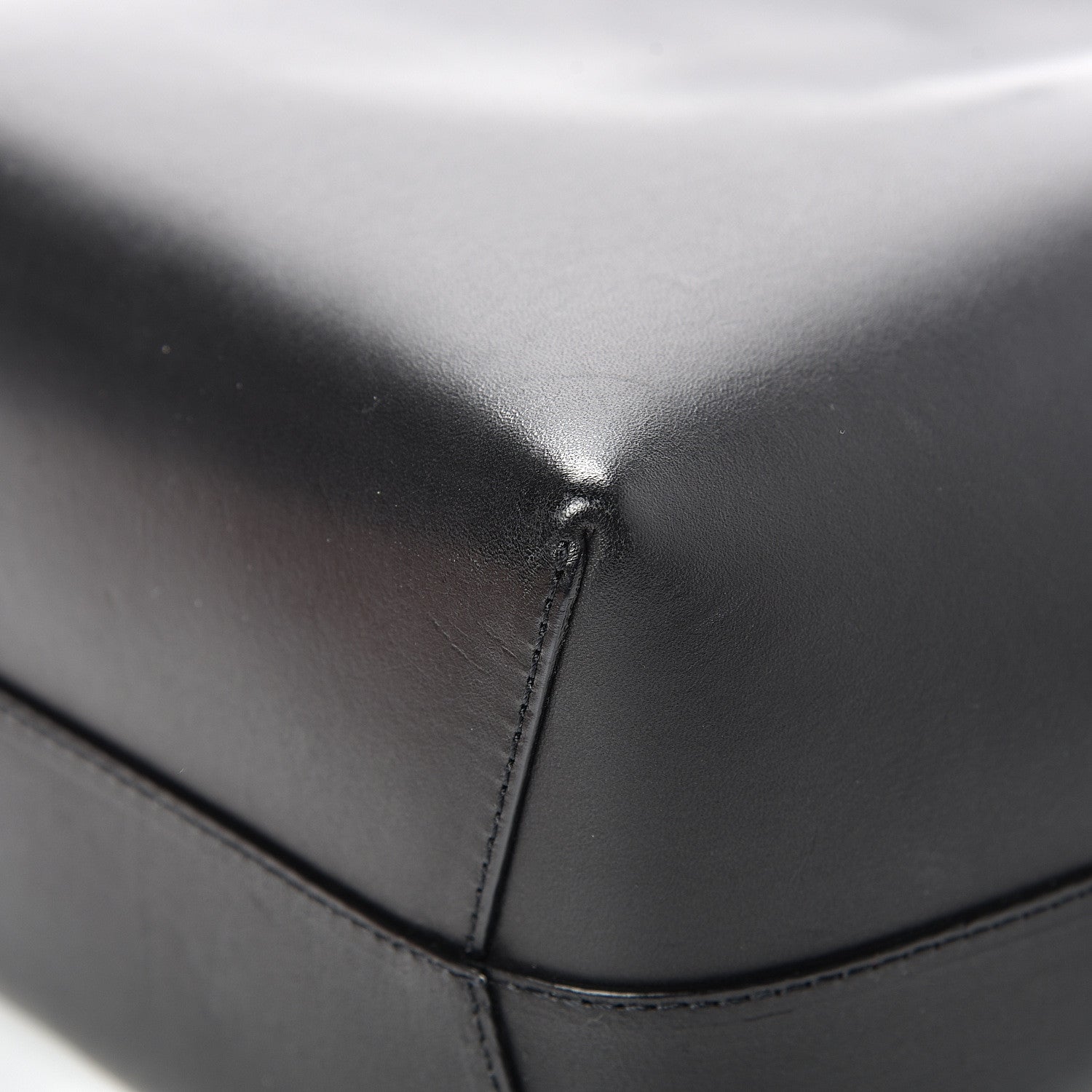 Mansur Gavriel Vegetable Tanned Calfskin Mini Bucket Bag Black Flamma 10 of 18