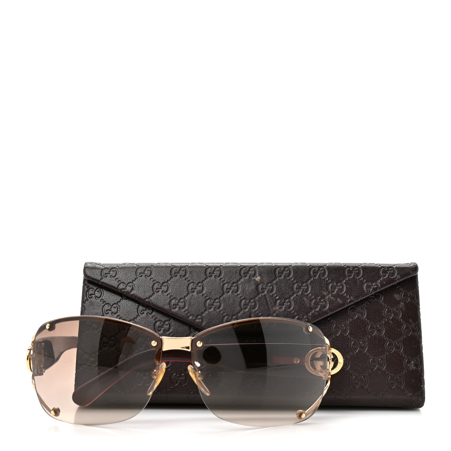 Gucci Crystal GG 2820/F/S Sunglasses Brown 7 of 7