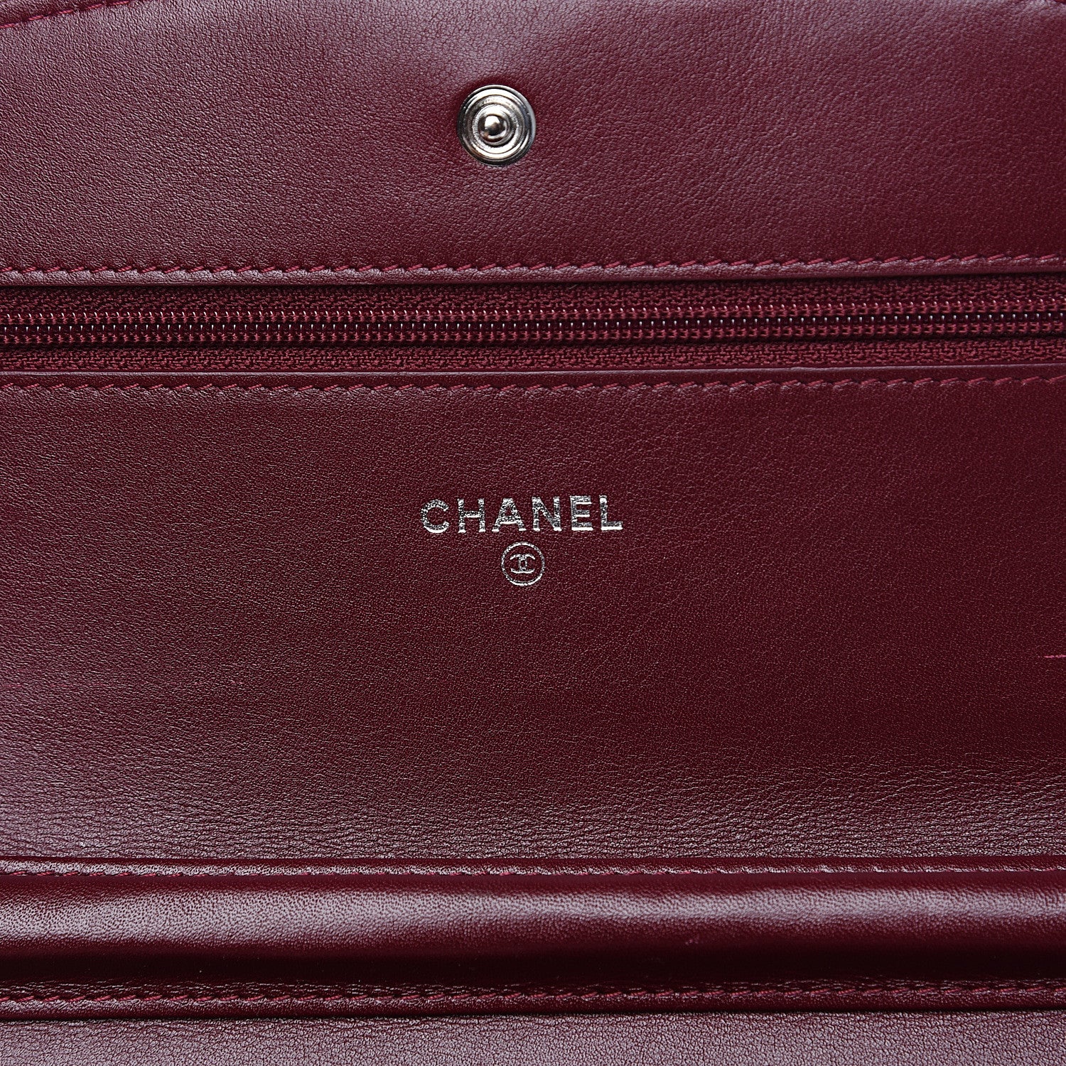 Chanel Patent Quilted Brilliant Wallet On Chain WOC Red 5 of 12
