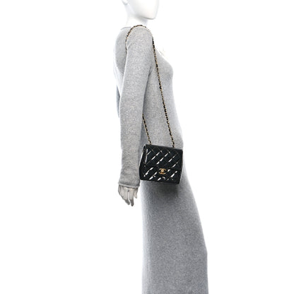 Chanel Patent Calfskin Quilted Mini Square Flap Black 2 of 10