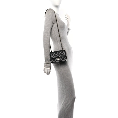 Chanel Lambskin Quilted Mini Square Flap Black 2 of 11