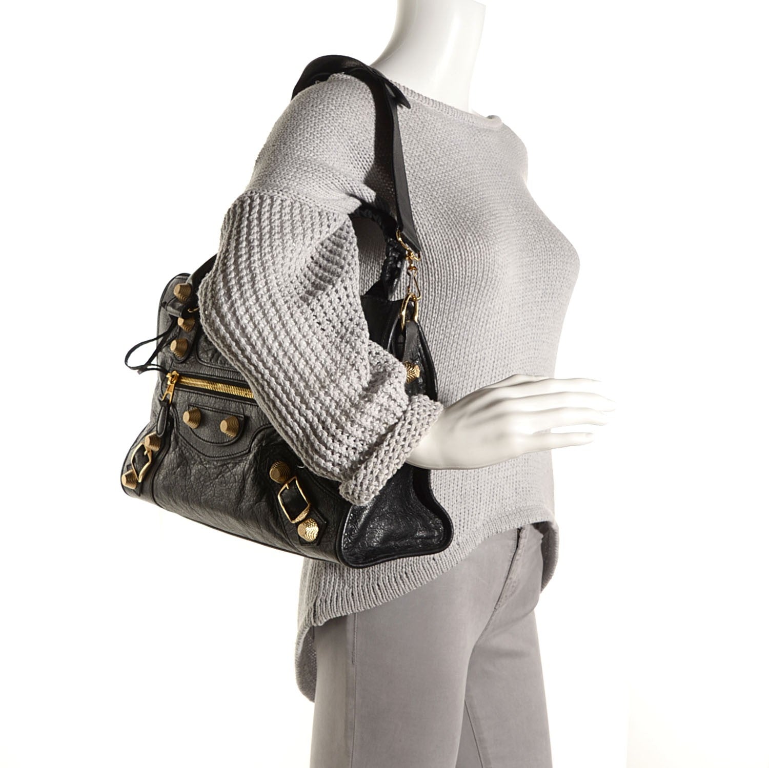 Balenciaga Agneau Giant 21 Gold Hardware City Black 2 of 14