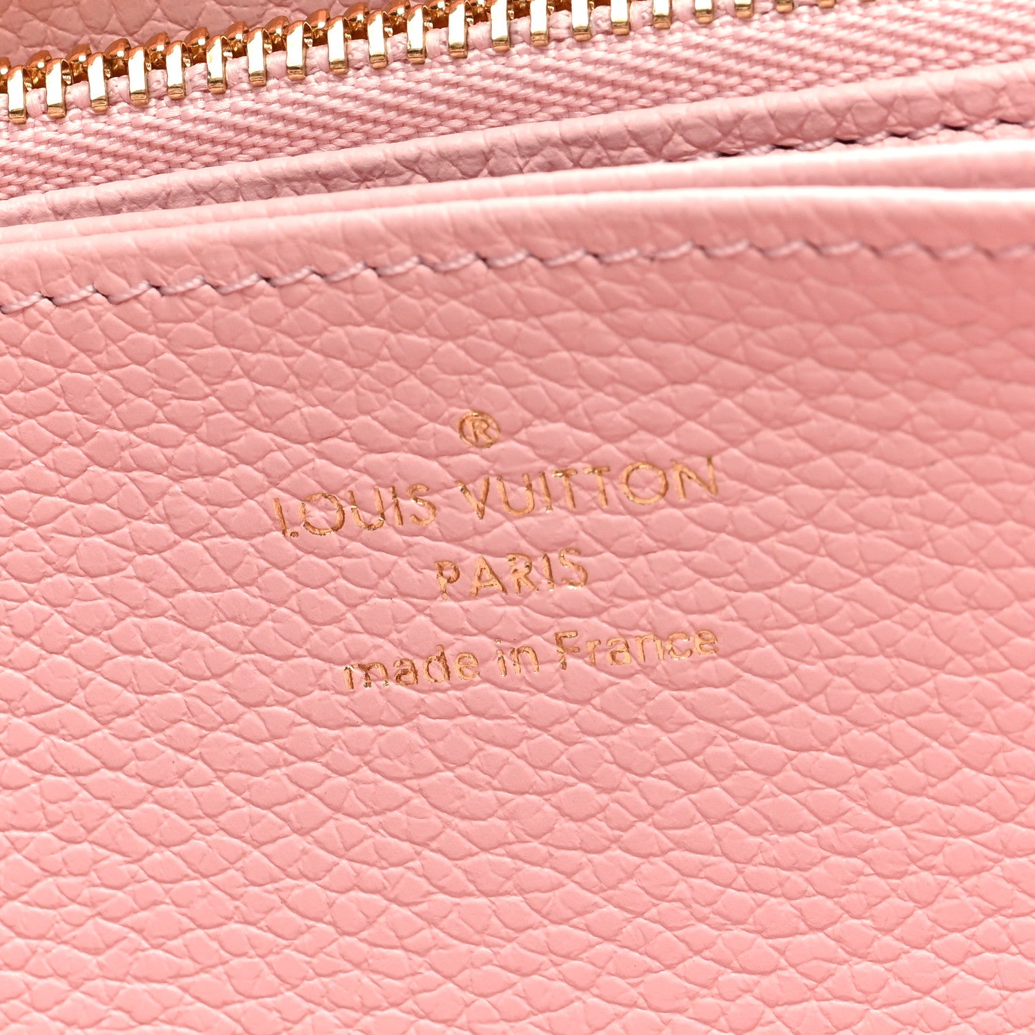 Louis Vuitton Empreinte Monogram Giant Broderies Zippy Wallet Pink Creme 6 of 6