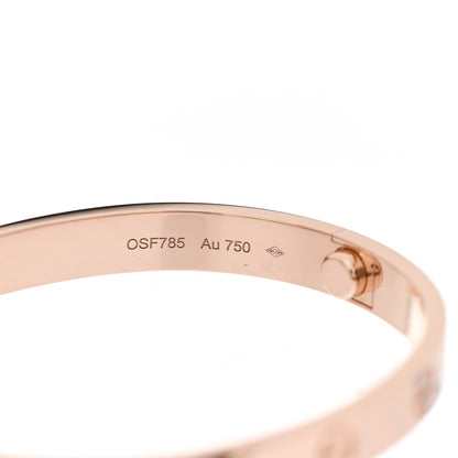 Cartier 18K Pink Gold LOVE Bracelet 16 5 of 6