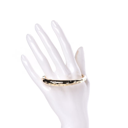 David Yurman 18K Yellow Gold Diamond 9.5mm Pure Form Smooth Bracelet 2 of 6
