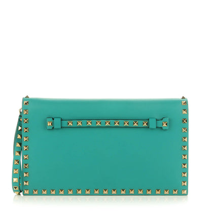 Valentino Garavani Nappa Rockstud Wristlet Clutch Colibri 1 of 8