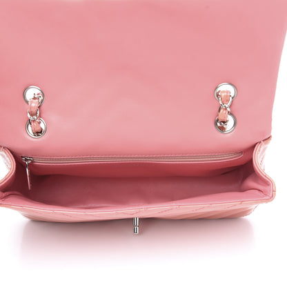 Chanel Patent Chevron Quilted Medium Single Flap Pink 5 of 11