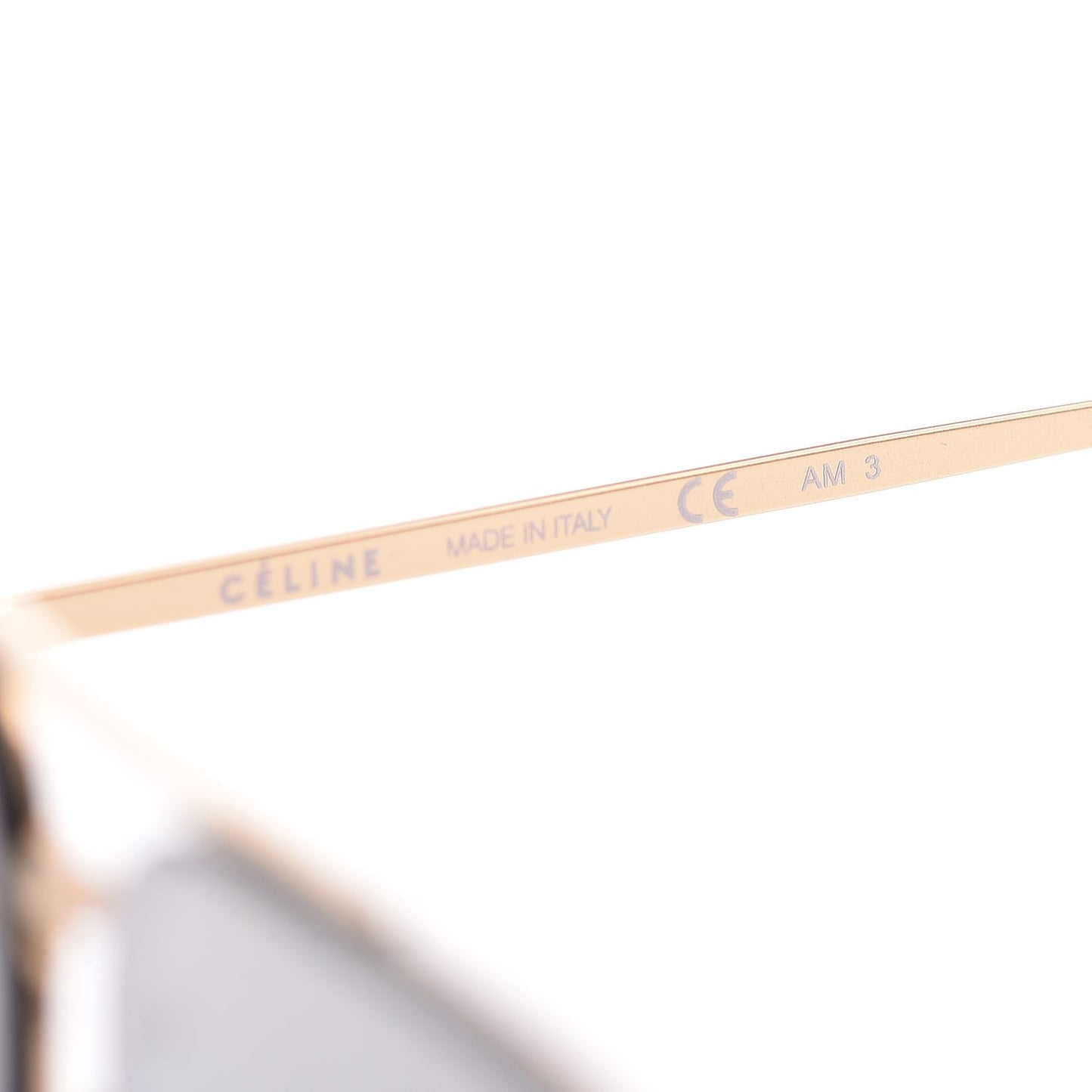 Acetate Mirror Aviator Sunglasses CL41391/S Gold Grey