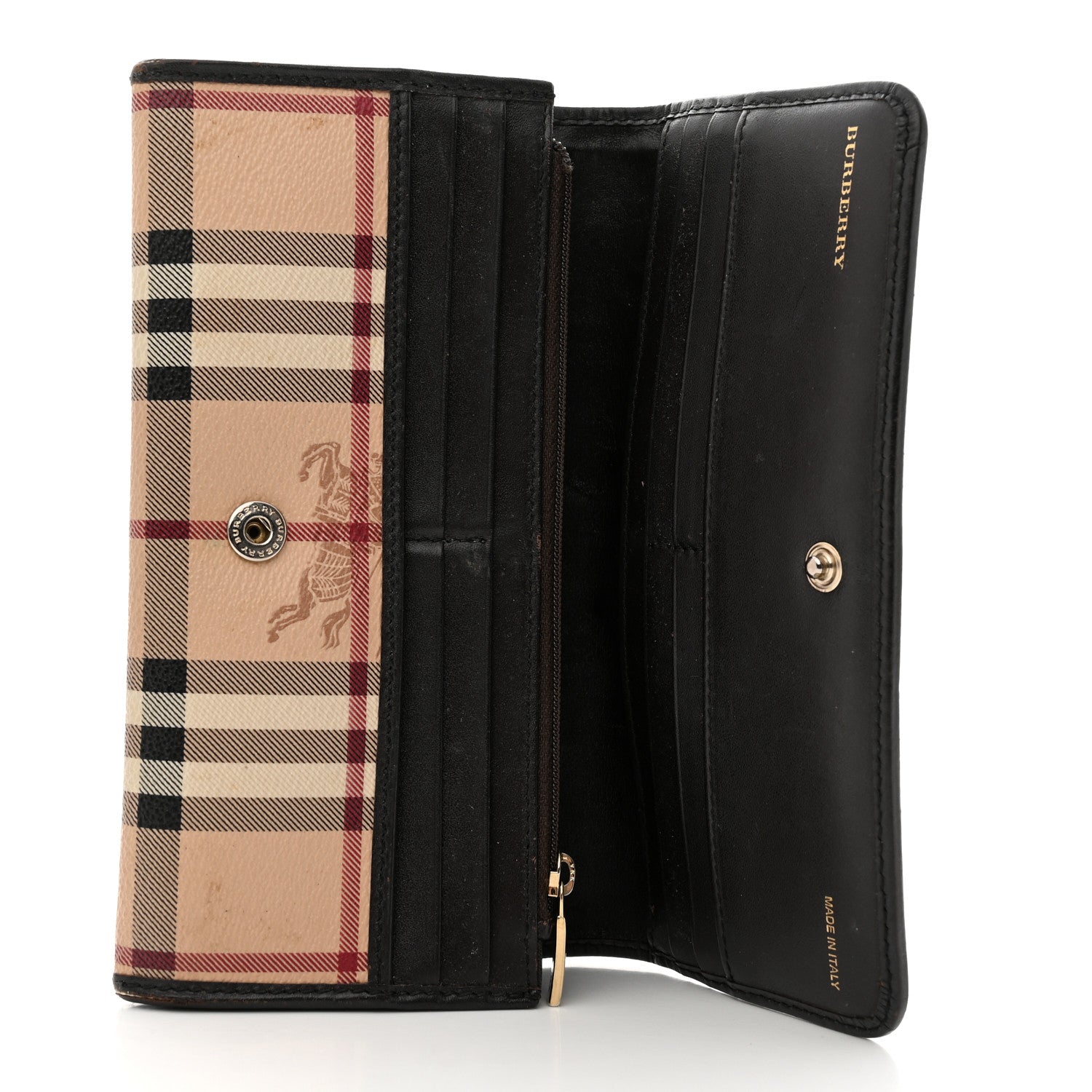 Burberry Haymarket Check Penrose Continental Wallet Brown 5 of 14