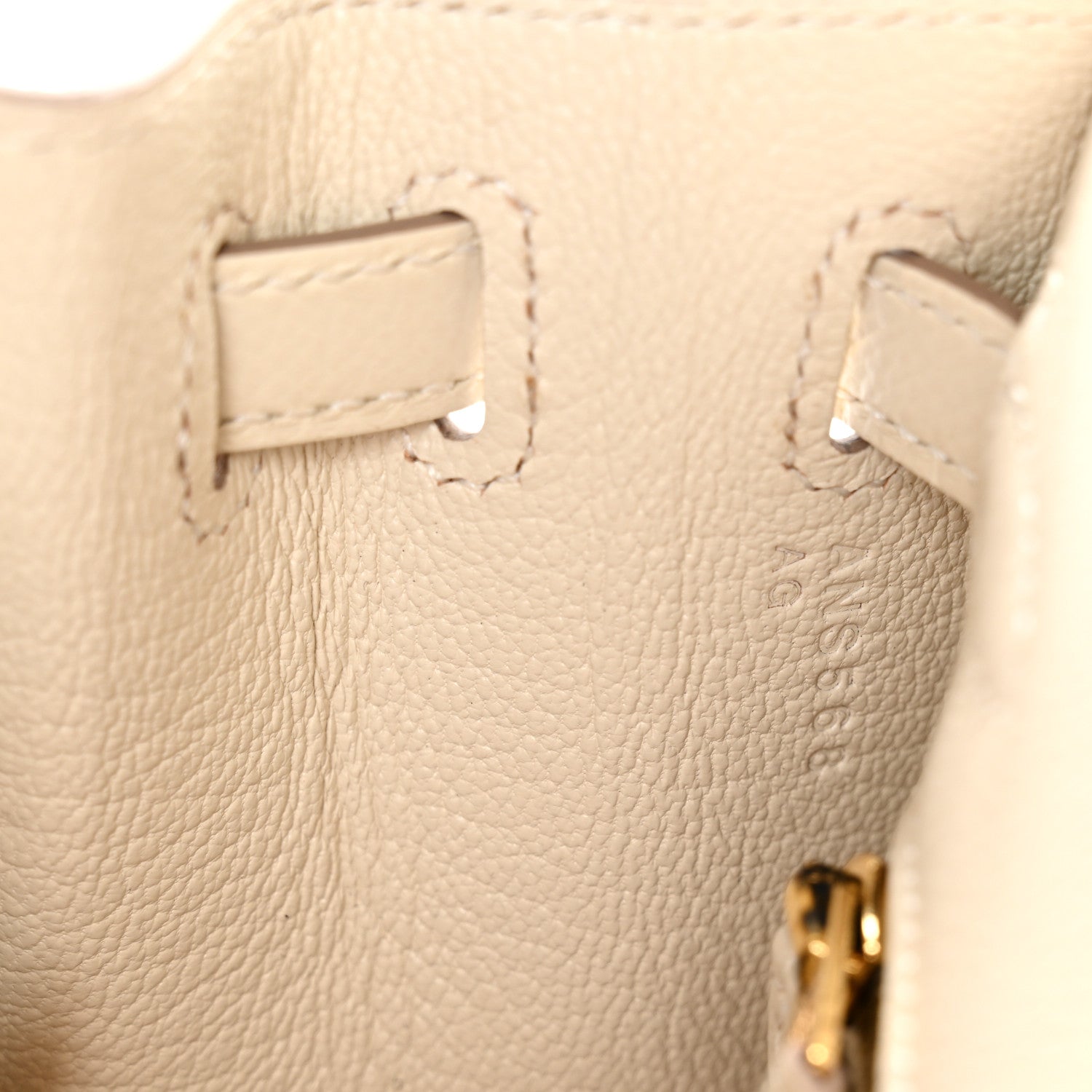 Hermes Epsom Kelly Sellier 25 Craie 7 of 11