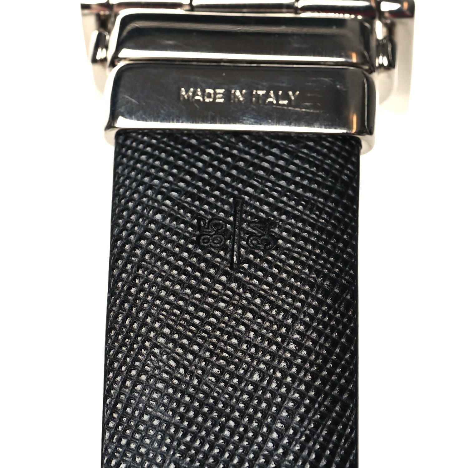 Prada City Calfskin Micro Sidonie Belt Bag 85 34 White Black 7 of 8