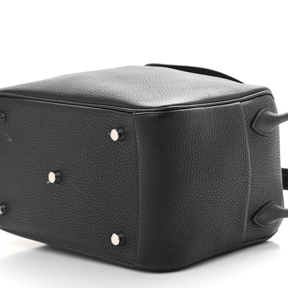 Hermes Taurillon Clemence Matte Niloticus Crocodile Touch Lindy 26 Black 9 of 9