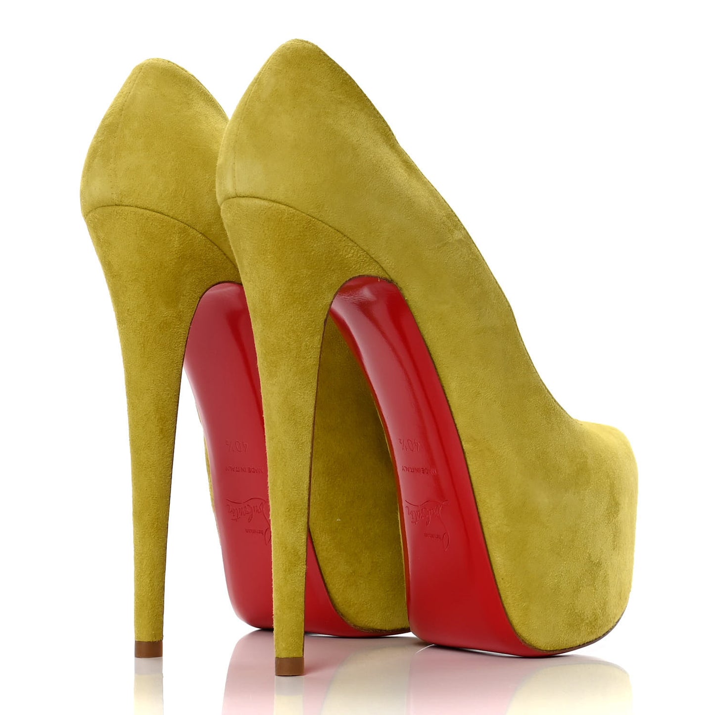 Suede Daffodile 160 Pumps 40.5 Chartreuse
