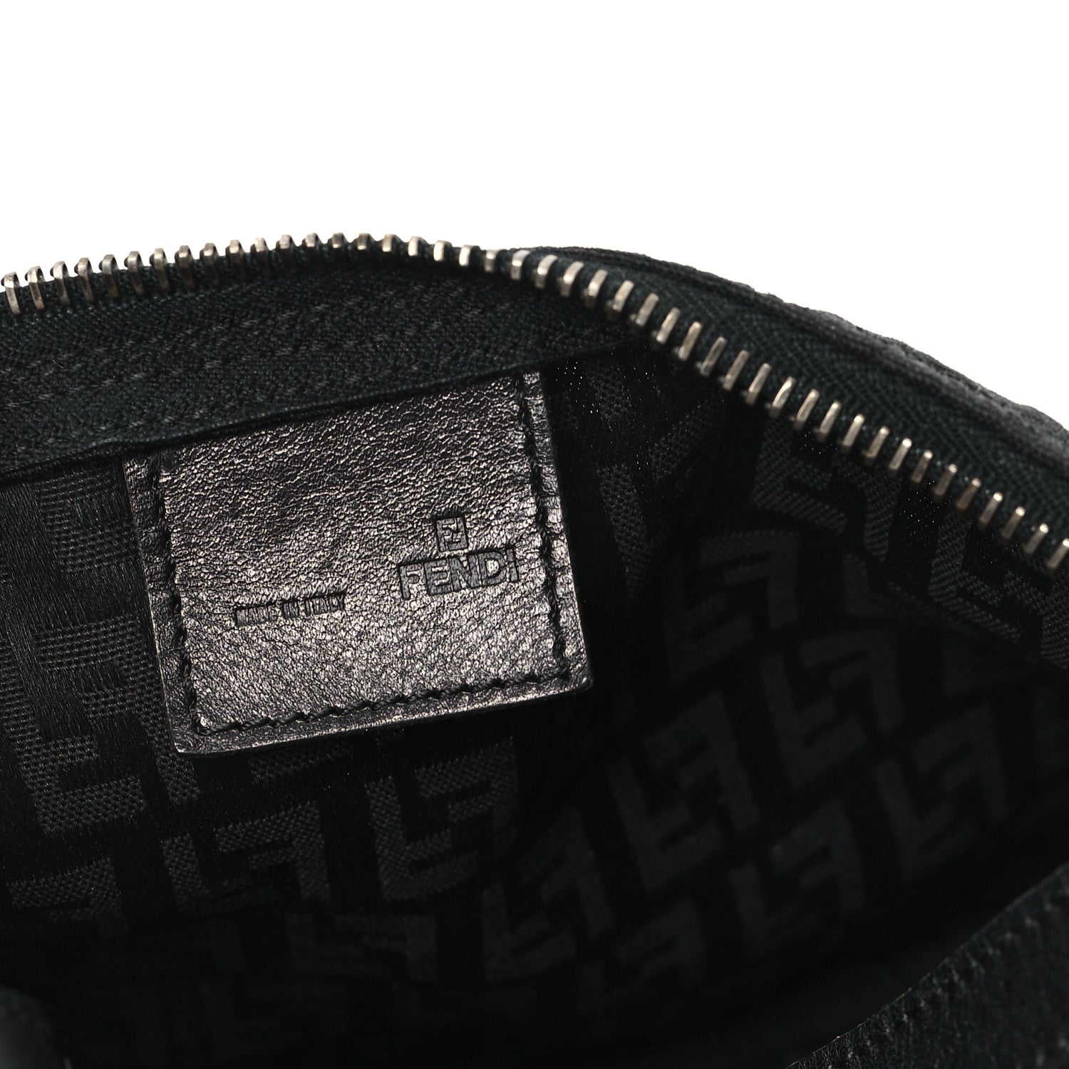 Fendi Zucchino Mini Pochette Black 5 of 10