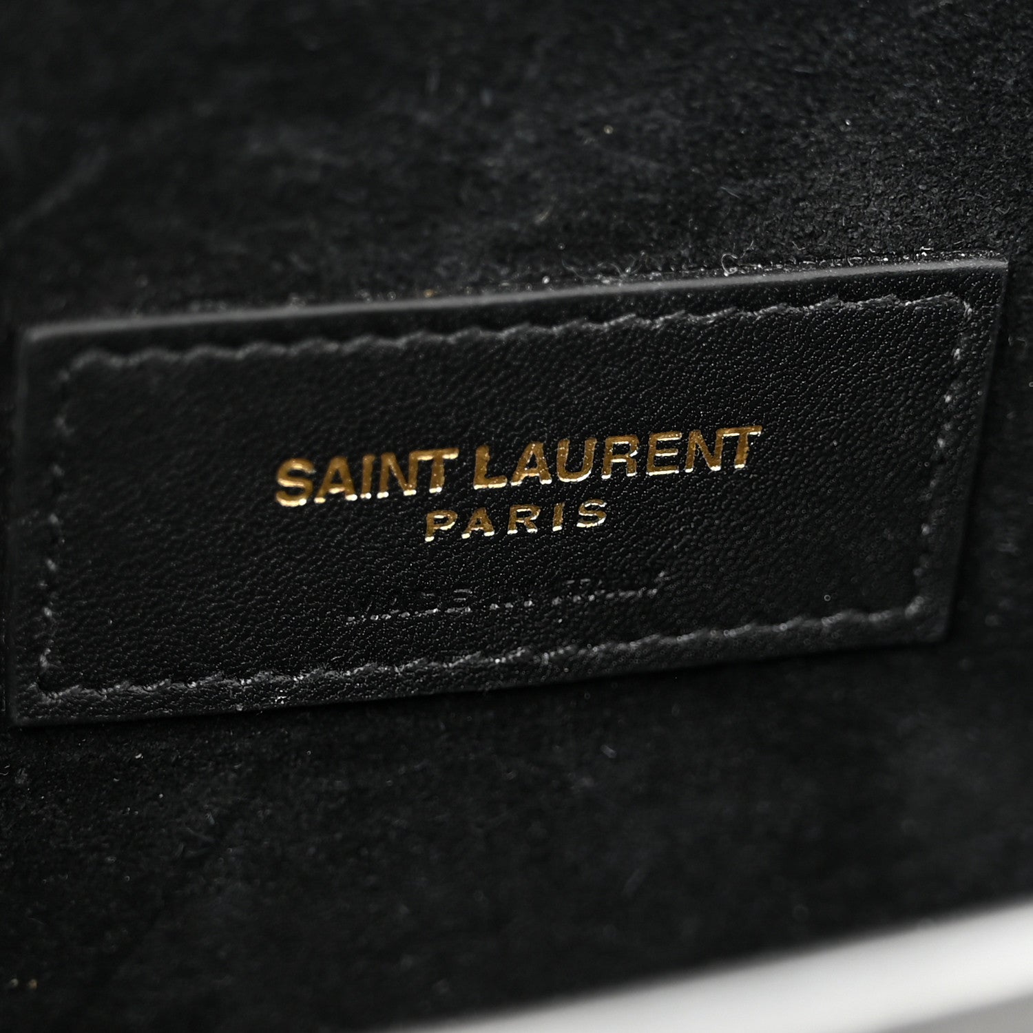 Saint Laurent Patent Calfskin Crocodile Embossed Elise Chain Shoulder Bag Black Black 6 of 11