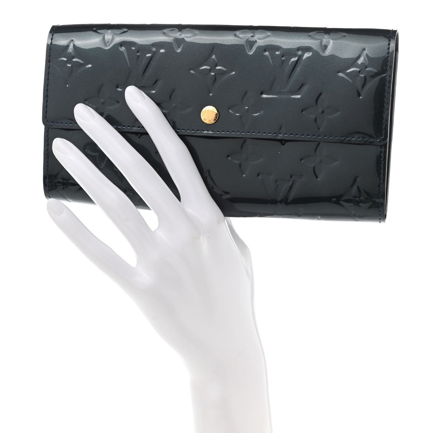 Vernis Sarah Wallet Blue Nuit