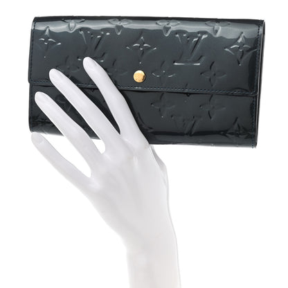 Louis Vuitton Vernis Sarah Wallet Blue Nuit 2 of 8
