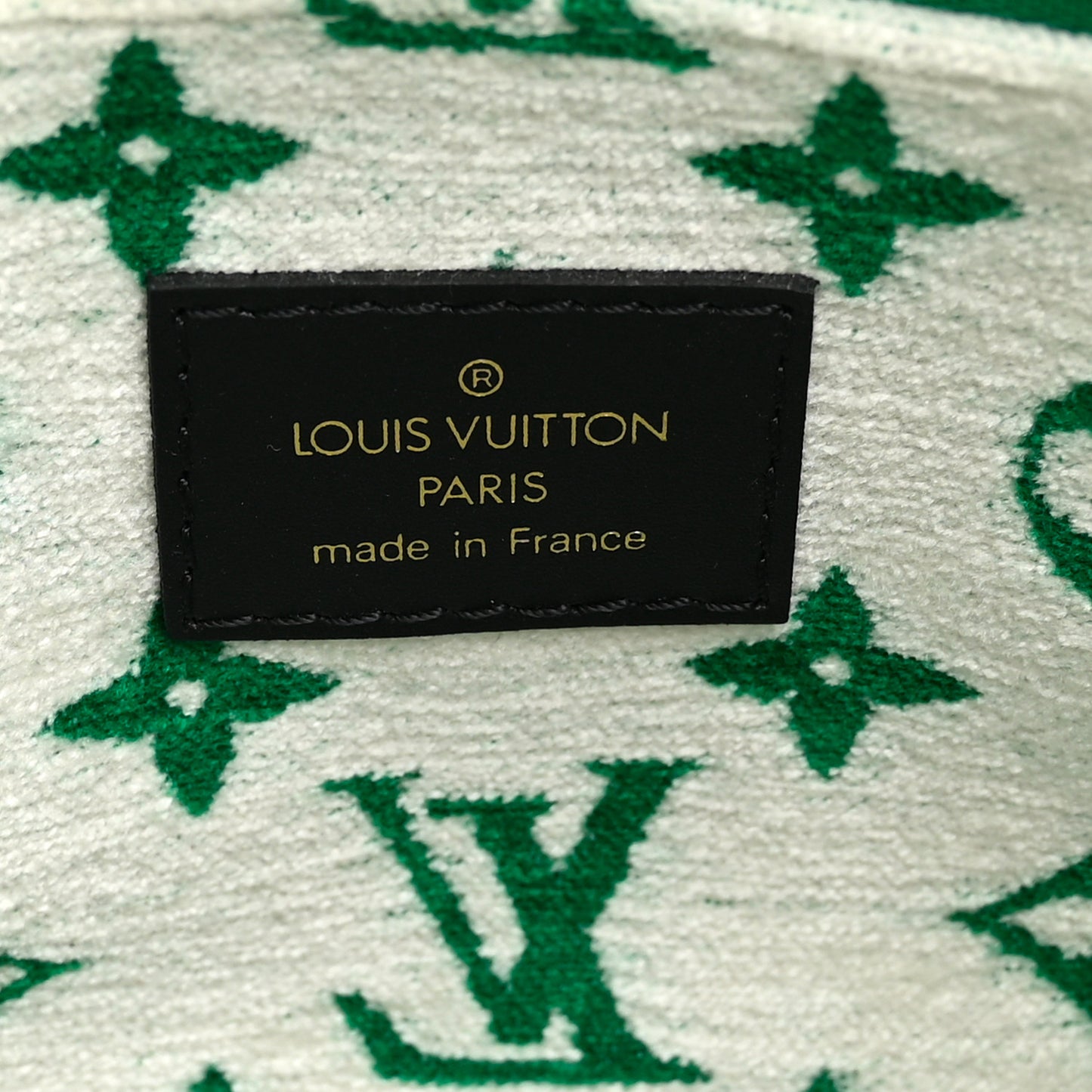 Jacquard Velvet Monogram Onthego PM Green