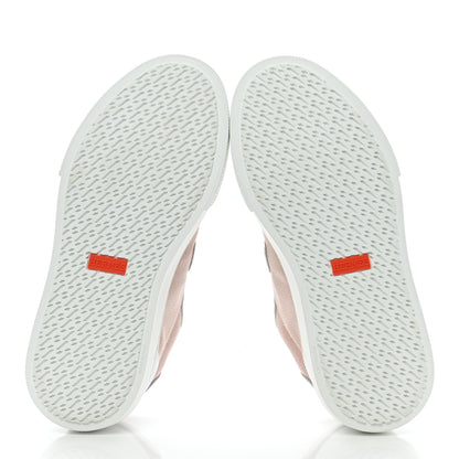 Hermes Calfskin Canvas Day Sneakers 35.5 Framboise White 5 of 9