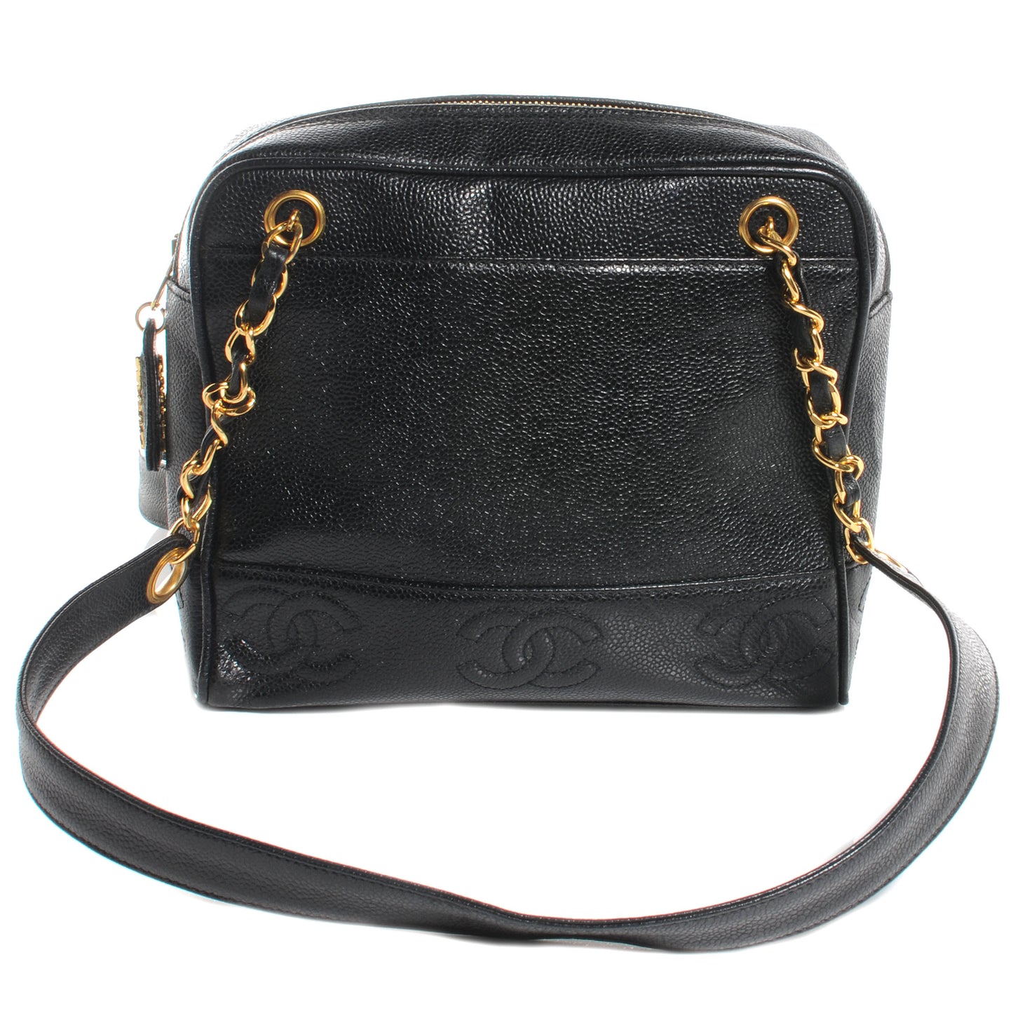 Caviar CC Shoulder Bag Black