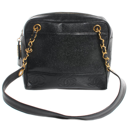 Chanel Caviar CC Shoulder Bag Black 1 of 7